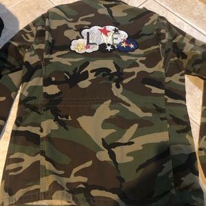 Saint Laurent Camouflage jacket “Love Military Style Jacket”sz Small/Medium 2016